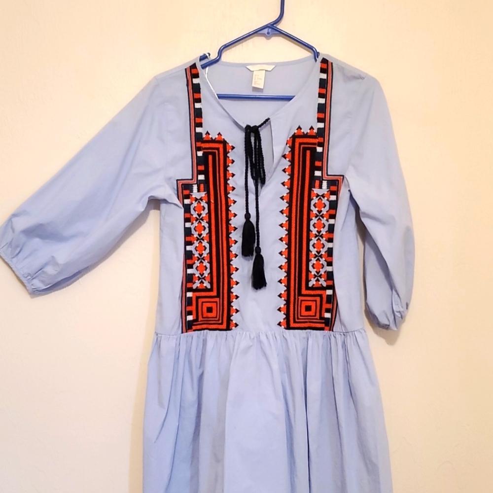 H&M light blue dress
